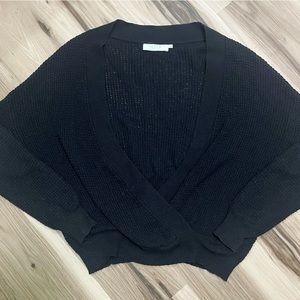 ASTR Black Wrap Sweater Size Large